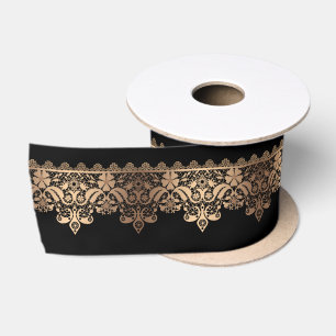 Golden lace romantisch decor gradiënt bronze lacy  lint