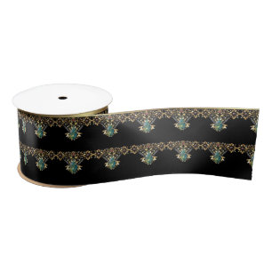 Golden lace romantisch decor gradiënt bronze lacy  lint