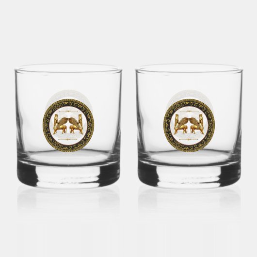 Golden Lamassu Drinkware Set Whisky Glas (Voorkant)