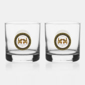 Golden Lamassu Drinkware Set Whisky Glas (Achterkant)