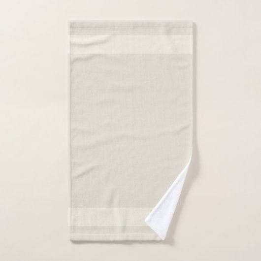 Golden Laurel en Monogram op Light Sand Beige Bad Handdoek (Handdoek)