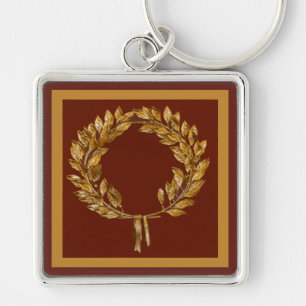 Golden Laurel Wreath Sleutelhanger