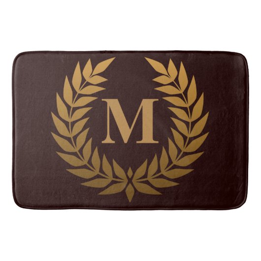Golden Laurel Wreathe Badmat (Voorkant)