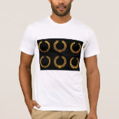 Golden Laurel Wreaths Mens T-Shirt (Devant)