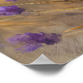 Golden Lavender Field Wall Art Print Poster (Coin)