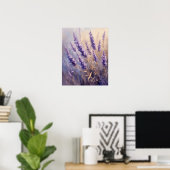 Golden Lavender Wall Art Print | Vertical Poster (Bureau à domicile)