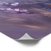 Golden Lavender Wall Art Print | Vertical Poster (Coin)