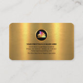 Golden Layer Gold Brush Tools Painter Visitekaartje (Achterkant)