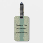 Golden leaf op groene achtergrond bagagelabel (Achterkant verticaal)