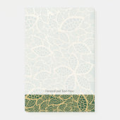 Golden leaf op groene achtergrond post-it® notes (Voorkant)