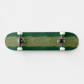 Golden leaf op groene achtergrond skateboard (Horizontaal)