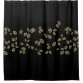 Golden Leaf Shower Curtain Douchegordijn (Voorkant)