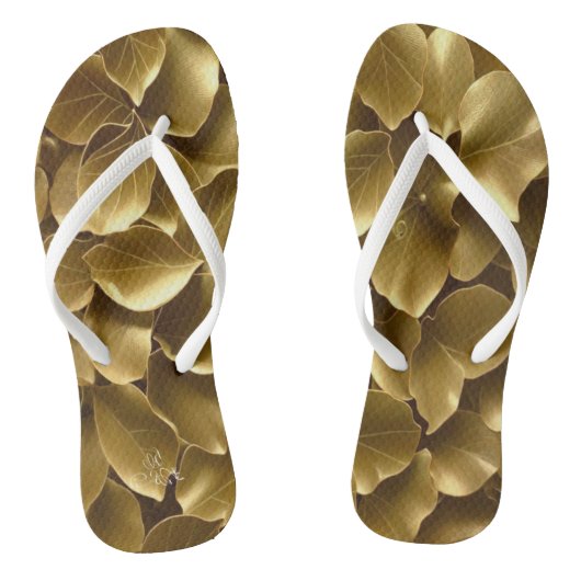Golden Leaf Teenslippers (Voetbed)