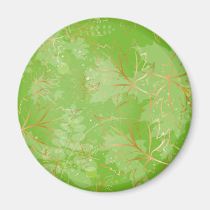 Golden Leaves 7 Magneet