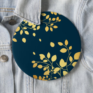 Golden Leaves 8 Ronde Button 6,0 Cm