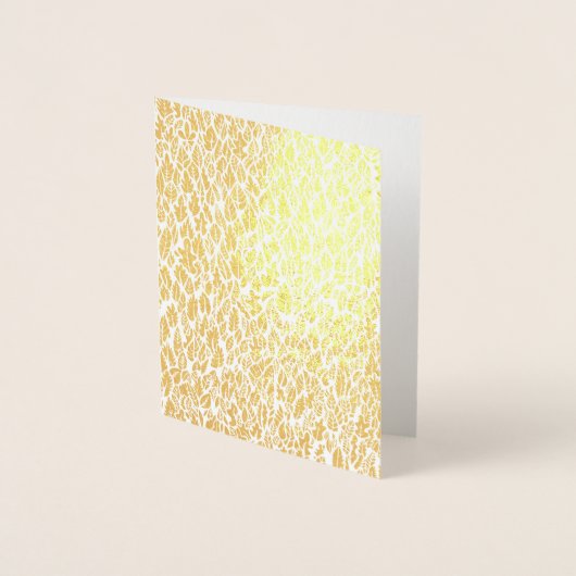 Golden Leaves Folie Kaarten (Voorkant)