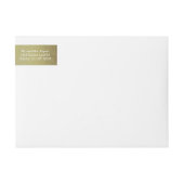 Golden Leaves Holiday Wrap rond label (Voorkant)