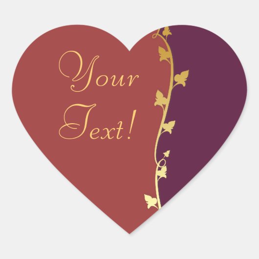 Golden Leaves Sticker (Voorkant)