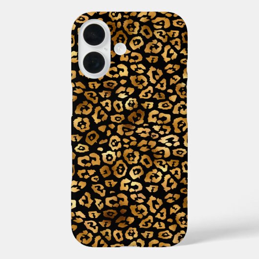 Golden Leopard Pattern Classy en elegant Case-Mate iPhone Case (Achterkant)