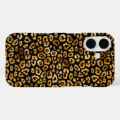 Golden Leopard Pattern Classy en elegant Case-Mate iPhone Case (Achterkant (horizontaal))