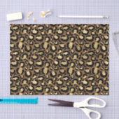 Golden Leopard Pattern Tissuepapier (Craft)