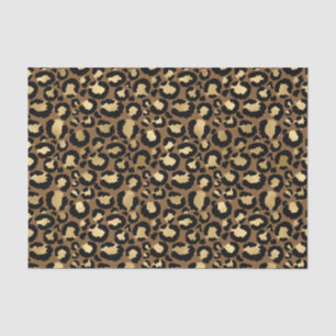 Golden Leopard Pattern Tissuepapier