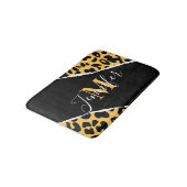 Golden Leopard Print Badmat (Gekanteld)