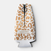 Golden Leopard Print Flesjeskoeler (Achterkant)