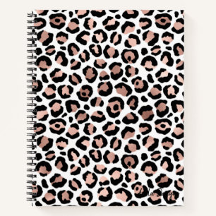 Golden Leopard Spiral-laptop Notitieboek