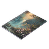 Golden Light Forest Cascade Floral Art Carnet (Côté gauche)