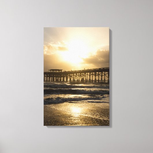 Golden Light over caca Canvas Afdruk (Voorkant)