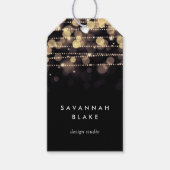 Golden Lights Cadeaulabel (Voorkant)