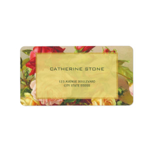 Golden lijst chique rozen elegante bruiloft etiket