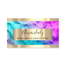Golden Lijst Event Planner Abstract Blauw Roze