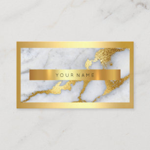 Golden Lijst Metallic Stone Gray Marmer Elegant Visitekaartje
