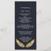 Golden Lijst Navy terug ceremonie Programma (Voorkant)