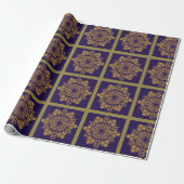 Golden Lila ventilator Cadeaupapier (Uitgerold)