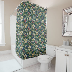Golden Lilies Shower Curtain Douchegordijn