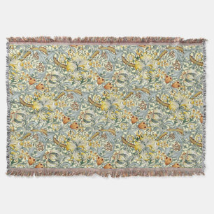 Golden Lilies Throw Blanket Deken