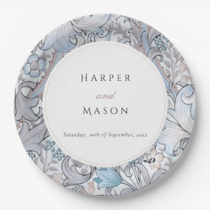  Golden Lilies William Morris Bruiloft Papieren Bordje