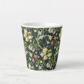 Golden Lily  Floral Pattern William Morris Latte Mok (Voorkant)