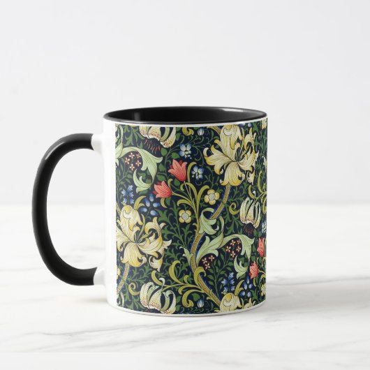 Golden Lily Floral Pattern William Morris Mok (Links)