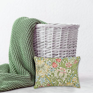 Golden Lily Floral William Morris Accent Kussen
