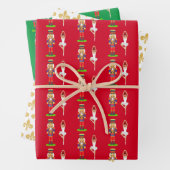 Golden Lily Flowers, Nutcracker en Ballet Dancer Inpakpapier Vel (In situ)
