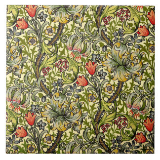 Golden Lily Morris Design Ceramics Tegeltje