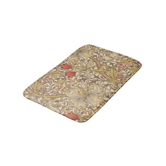 Golden Lily Pattern Versie 2 van William Morris Badmat (Gekanteld)