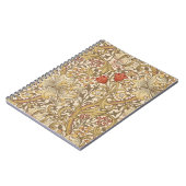 Golden Lily Pattern Versie 2 van William Morris Notitieboek (Linkerzijde)