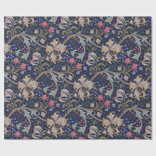 Golden Lily, William Morris Cadeaupapier (Vlak)