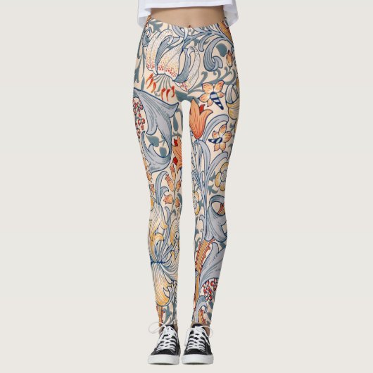 Golden Lily, William Morris Leggings (Voorkant)