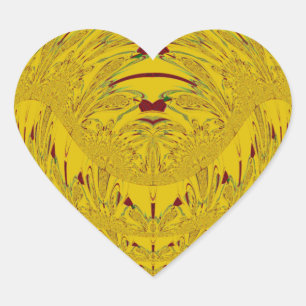 Golden Lion Head Art Print Hart Sticker